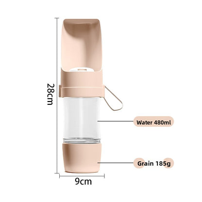 Portable Pet Water Feeder Outdoor Water Bottle for Dogs Cats
