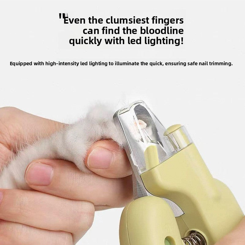 LED Pet Nail Clipper with Safety Guard