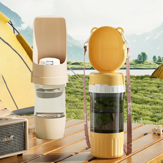 Portable Pet Water Feeder Outdoor Water Bottle for Dogs Cats
